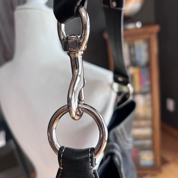 Coach Hamptons Hobo Purse Monogram Python Stripe Shoulder Bag - Picture 10 of 13